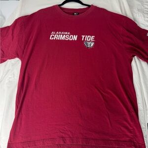 Vintage Alabama Crimson Tide Red Cotton t-shirt Size XL Stitched Design